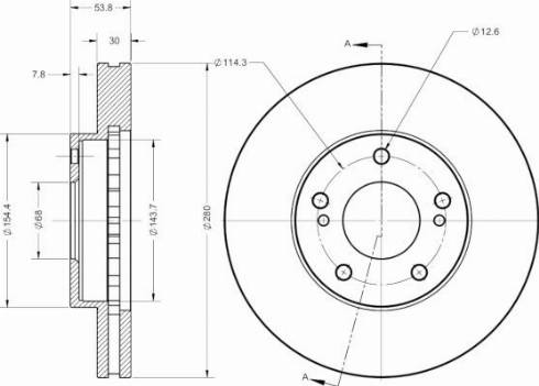 Remy RAD2617C - Тормозной диск autospares.lv