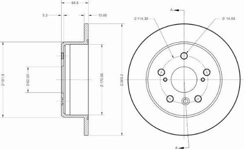 Remy RAD2685C - Тормозной диск autospares.lv