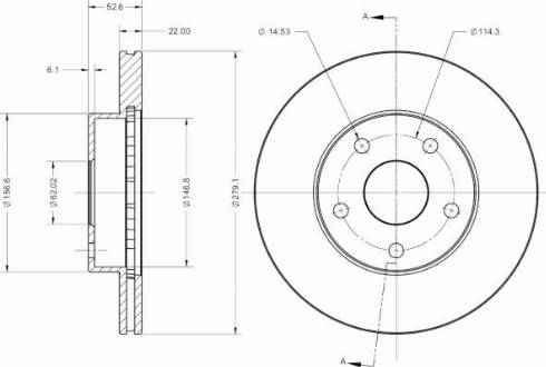 Remy RAD2624C - Тормозной диск autospares.lv