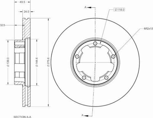 Remy RAD2621C - Тормозной диск autospares.lv