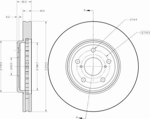 Remy RAD2676C - Тормозной диск autospares.lv