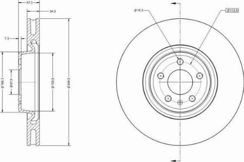 Remy RAD2049C - Тормозной диск autospares.lv