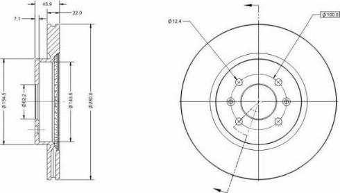 Remy RAD2044C - Тормозной диск autospares.lv