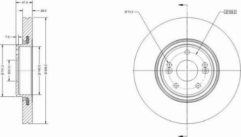 Remy RAD2054C - Тормозной диск autospares.lv