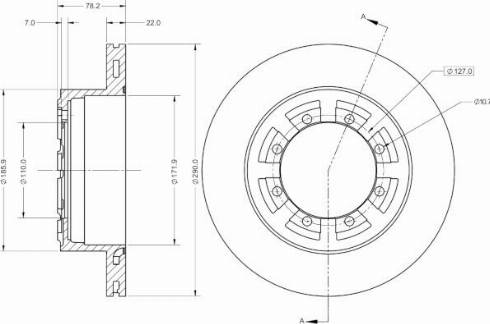 Remy RAD2056C - Тормозной диск autospares.lv