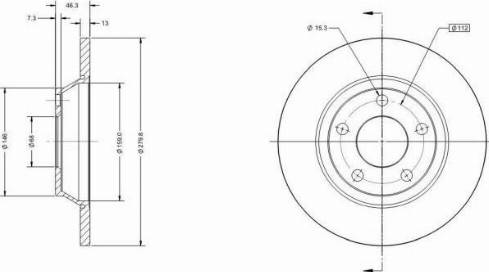 Remy RAD2051C - Тормозной диск autospares.lv