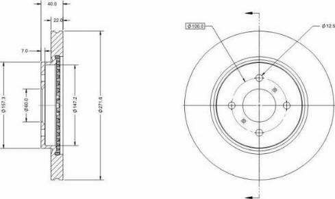 Remy RAD2065C - Тормозной диск autospares.lv