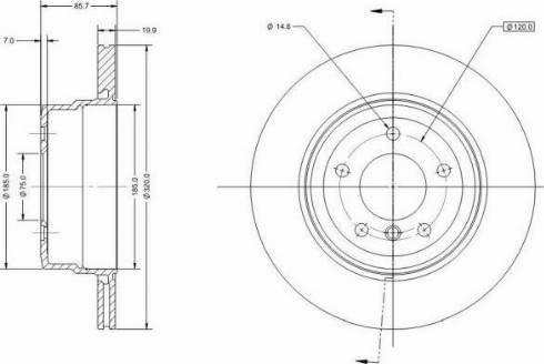 Remy RAD2066C - Тормозной диск autospares.lv