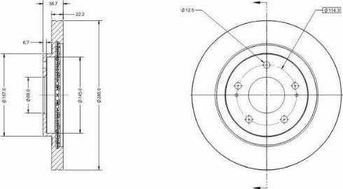 Remy RAD2063C - Тормозной диск autospares.lv