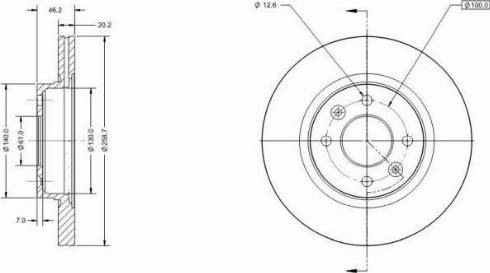 Remy RAD2001C - Тормозной диск autospares.lv