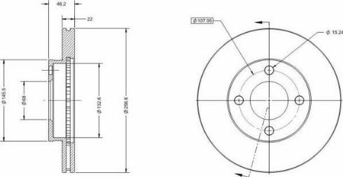 Remy RAD2003C - Тормозной диск autospares.lv