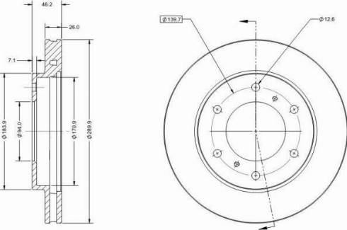 Remy RAD2083C - Тормозной диск autospares.lv