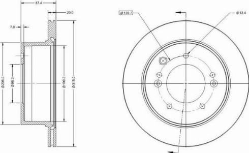 Remy RAD2029C - Тормозной диск autospares.lv