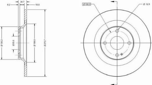 Remy RAD2025C - Тормозной диск autospares.lv