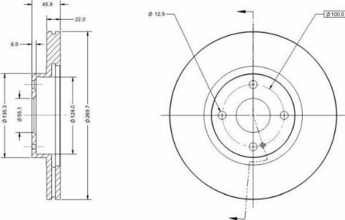 Remy RAD2026C - Тормозной диск autospares.lv