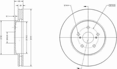 Remy RAD2070C - Тормозной диск autospares.lv