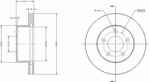 Remy RAD2078C - Тормозной диск autospares.lv