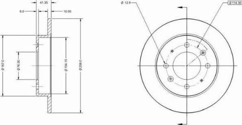 Remy RAD2191C - Тормозной диск autospares.lv