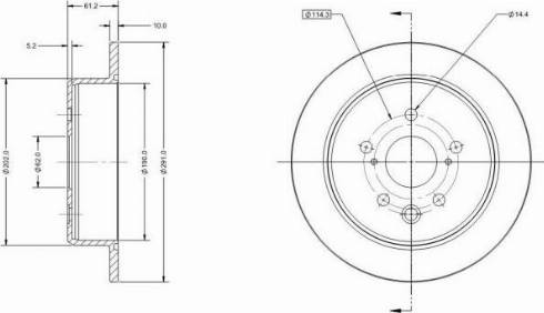 Remy RAD2193C - Тормозной диск autospares.lv