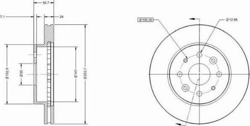 Remy RAD2197C - Тормозной диск autospares.lv