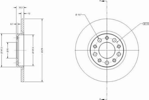 Remy RAD2159C - Тормозной диск autospares.lv