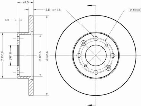 Brake Engineering 956128 - Тормозной диск autospares.lv