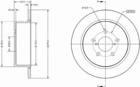 Remy RAD2156C - Тормозной диск autospares.lv