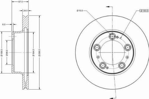 Remy RAD2157C - Тормозной диск autospares.lv