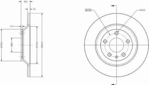 Remy RAD2169C - Тормозной диск autospares.lv