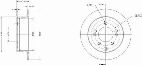 Remy RAD2162C - Тормозной диск autospares.lv