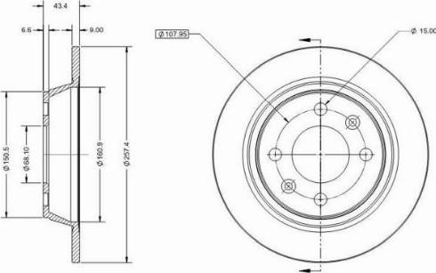 Remy RAD2106C - Тормозной диск autospares.lv