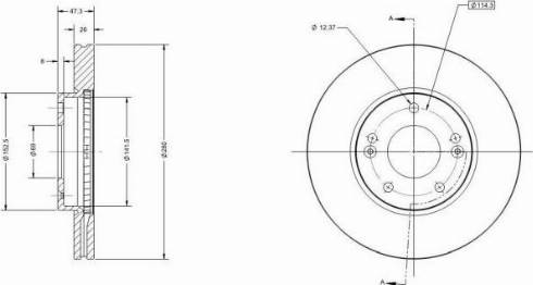 Remy RAD2100C - Тормозной диск autospares.lv