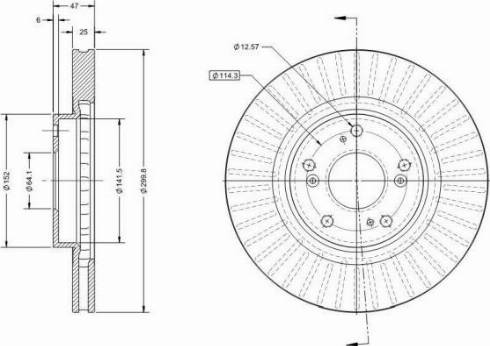 Remy RAD2183C - Тормозной диск autospares.lv