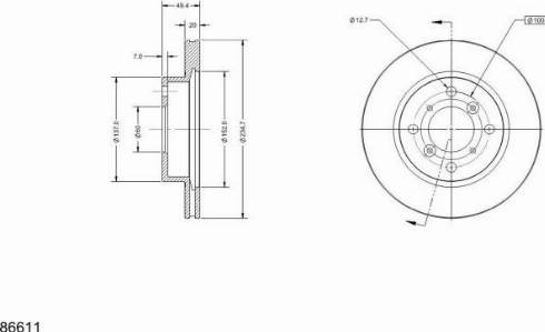 Remy RAD2136C - Тормозной диск autospares.lv