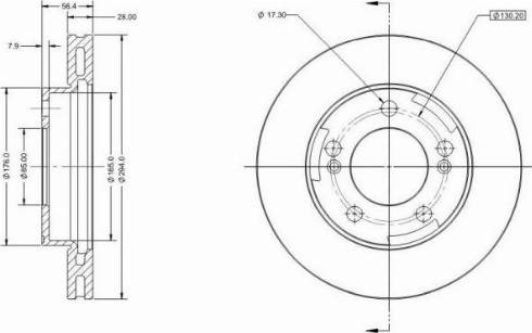 Remy RAD2129C - Тормозной диск autospares.lv