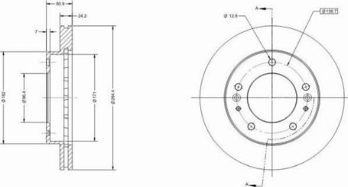 Remy RAD2120C - Тормозной диск autospares.lv