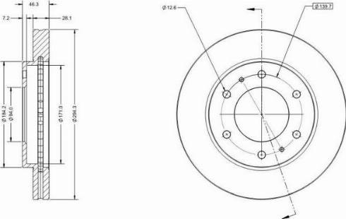 Remy RAD2842C - Тормозной диск autospares.lv