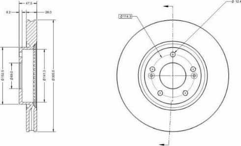 Remy RAD2865C - Тормозной диск autospares.lv