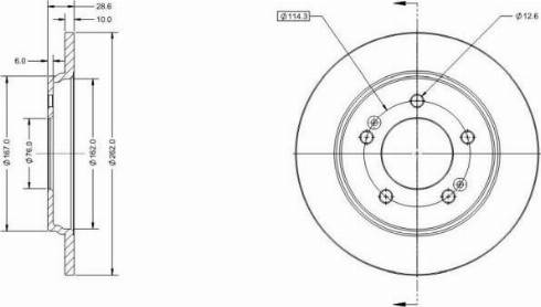 Remy RAD2866C - Тормозной диск autospares.lv