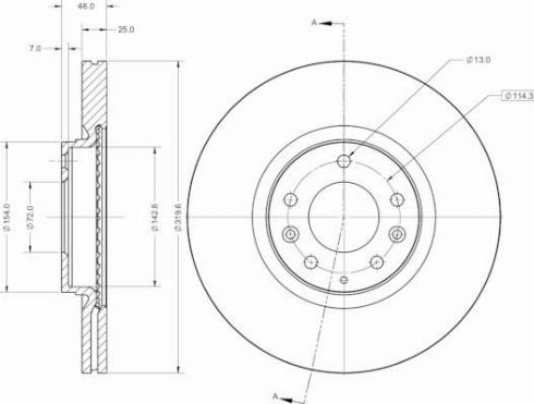 Remy RAD2806C - Тормозной диск autospares.lv