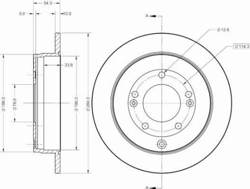 Remy RAD2800C - Тормозной диск autospares.lv