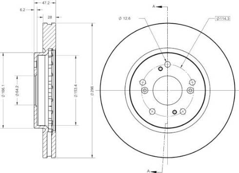 Remy RAD2811C - Тормозной диск autospares.lv