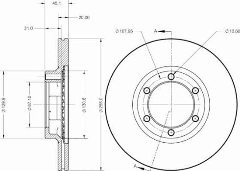 Remy RAD2813C - Тормозной диск autospares.lv