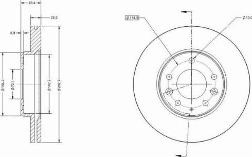 Remy RAD2874C - Тормозной диск autospares.lv