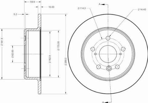 Remy RAD2396C - Тормозной диск autospares.lv