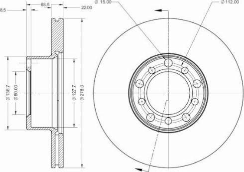 Remy RAD2342C - Тормозной диск autospares.lv