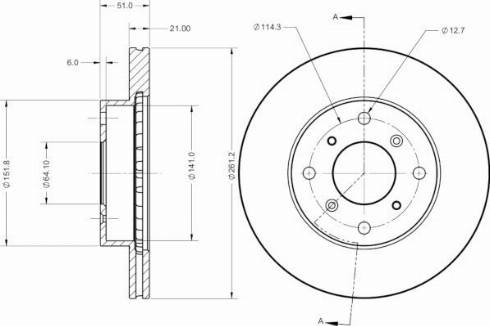 Remy RAD2364C - Тормозной диск autospares.lv