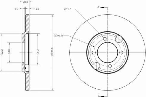 Remy RAD2366C - Тормозной диск autospares.lv