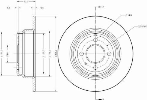 Remy RAD2363C - Тормозной диск autospares.lv