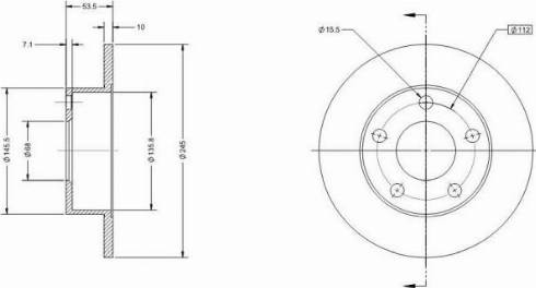 Remy RAD2300C - Тормозной диск autospares.lv